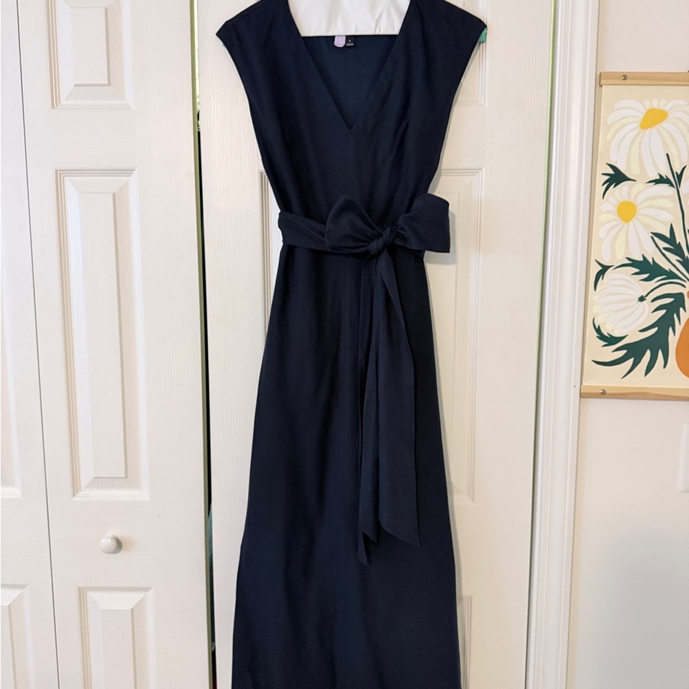 Banana Republic Navy Maxi Dress with Belt